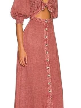 Free People String Of Hearts Maxi Dress Size Med